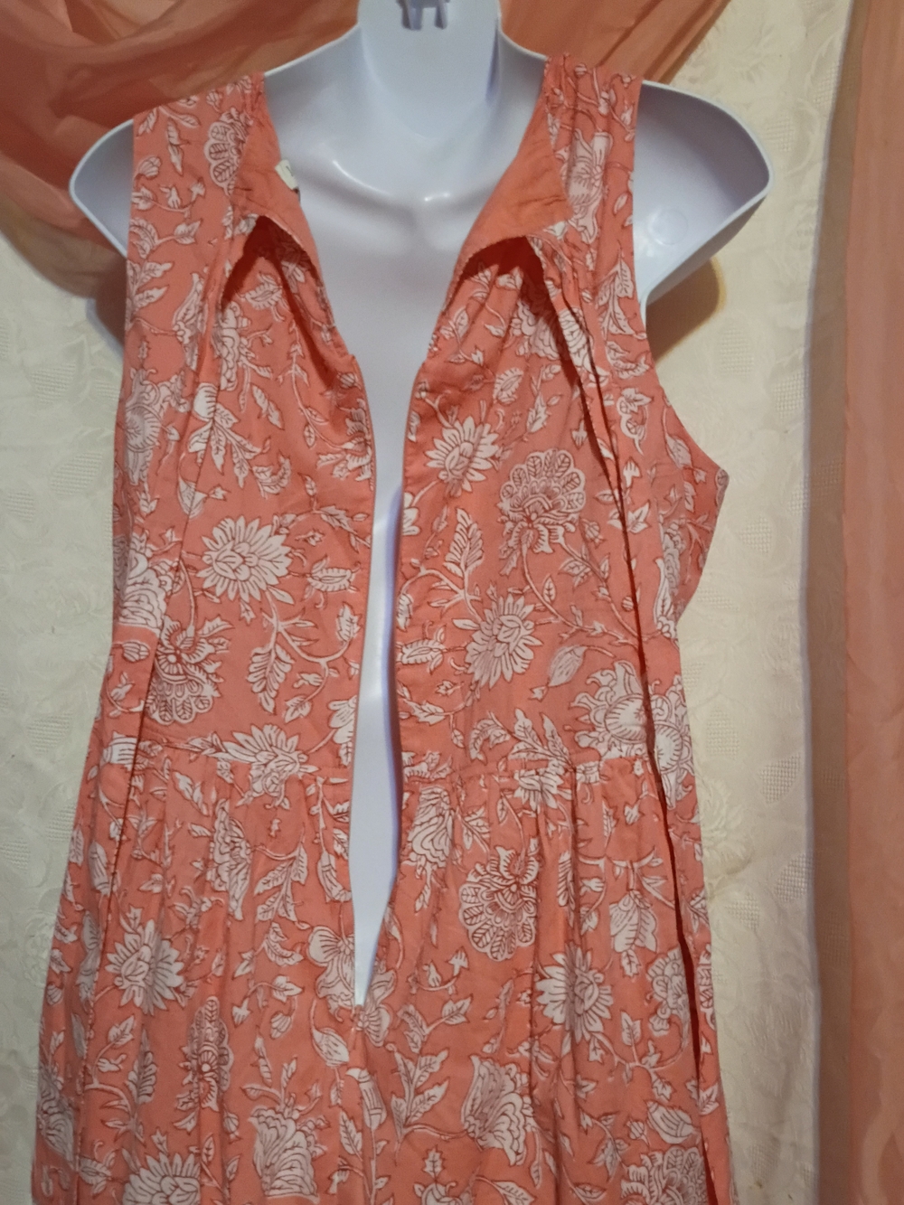 🛍️ BUNDLE ONLY🛍️J. Crew Coral Floral Midi Dress - Picture 5 of 9